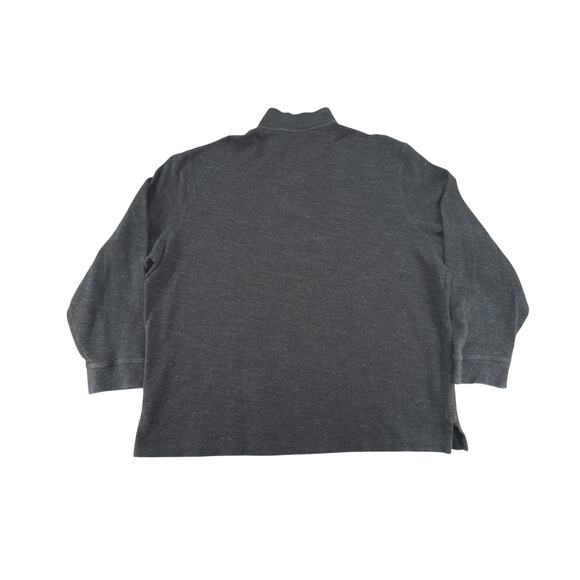 Polo Ralph Lauren Sweater Men's XXL 1/4 Zip Pullover Estate Rib Charcoal Gray - Picture 2 of 4